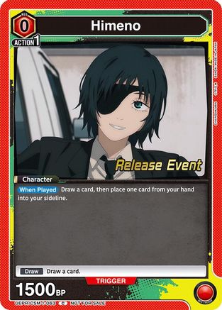 Himeno (063) (UE22BT/CSM-1-063) - UE22BT CHAINSAW MAN Release Event - Card Brawlers