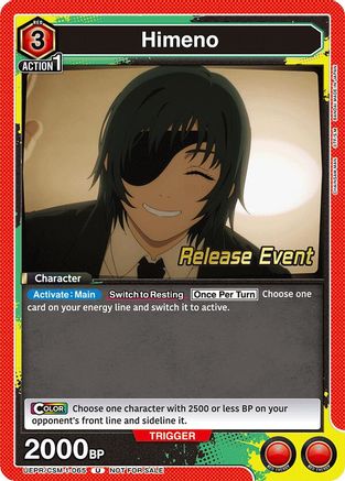 Himeno (065) (UE22BT/CSM-1-065) - UE22BT CHAINSAW MAN Release Event - Card Brawlers