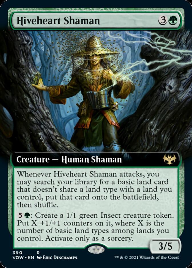 Hiveheart Shaman (Extended Art) [Innistrad: Crimson Vow] - Card Brawlers