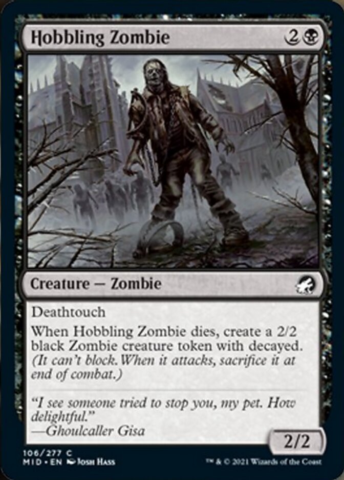 Hobbling Zombie [Innistrad: Midnight Hunt] - Card Brawlers