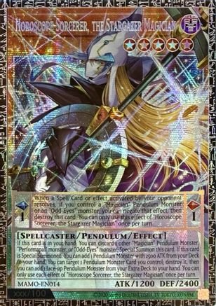 Horoscope Sorcerer, the Stargazer Magician (GMR) (MAMO-EN014) - Magnificent Monsters 1st Edition - Card Brawlers