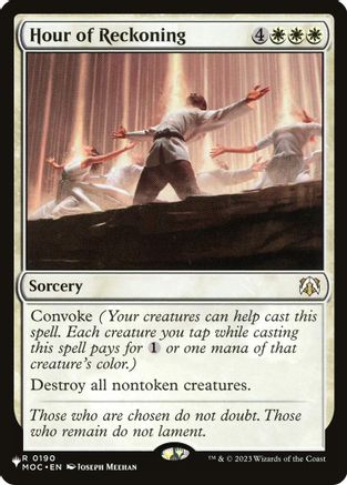 Hour of Reckoning (MOC) (LIST-190) - The List Reprints - Card Brawlers