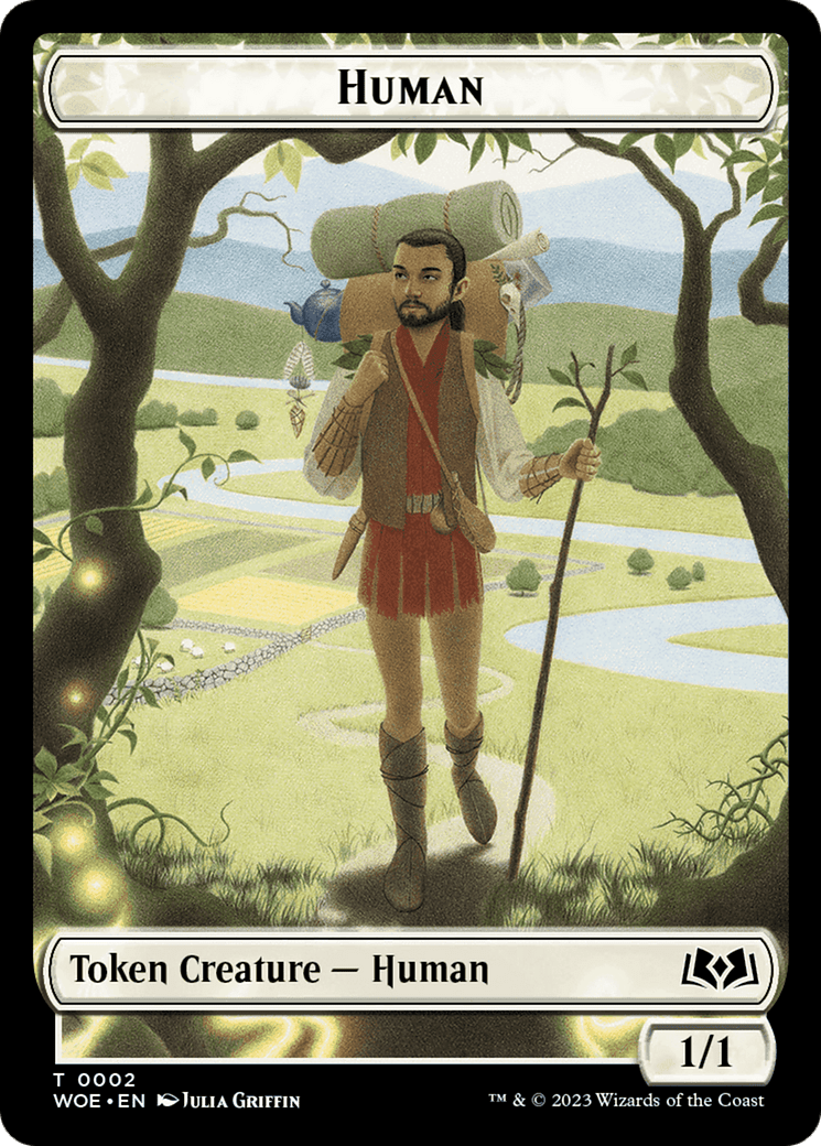 Human Token [Wilds of Eldraine Tokens] - Card Brawlers