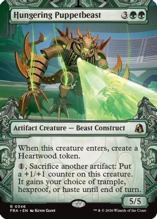 Hungering Puppetbeast (Showcase) (FRA-346) - Reality Fracture Foil - Card Brawlers