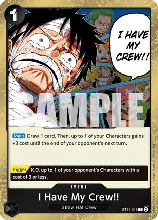 I Have My Crew!! (Pirate Foil) (ST14-016) - Premium Booster -The Best- Vol. 2 Foil - Card Brawlers
