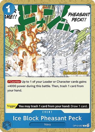 Ice Block Pheasant Peck (OP12-057) - Legacy of the Master Release Event Cards - Card Brawlers