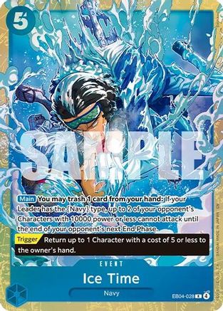 Ice Time (Premium Card Collection -Best Selection Vol. 6-) (EB04-028) - One Piece Promotion Cards Foil - Card Brawlers