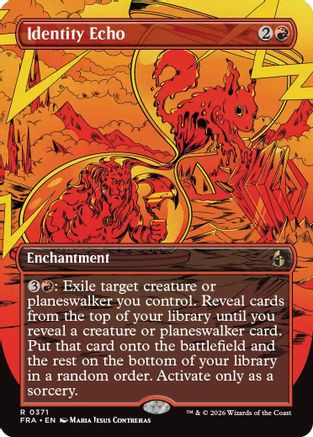 Identity Echo (Borderless) (FRA-371) - Reality Fracture - Card Brawlers