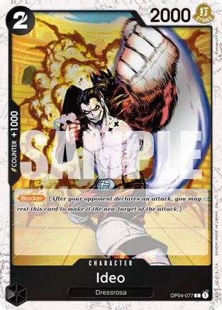 Ideo (Pirate Foil) (OP04-077) - Premium Booster -The Best- Vol. 2 Foil - Card Brawlers