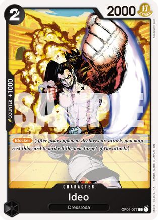 Ideo (Reprint) (OP04-077) - Premium Booster -The Best- Vol. 2 - Card Brawlers