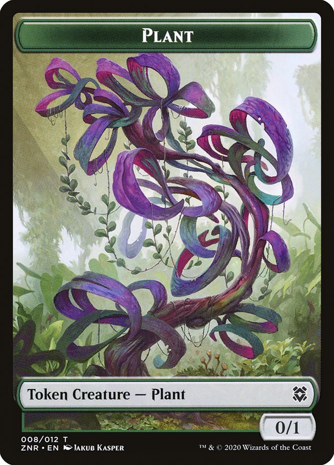 Illusion // Plant Double - Sided Token [Zendikar Rising Tokens] - Card Brawlers