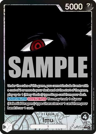 Imu (Alternate Art) (OP13-079) - Carrying On His Will Foil - Card Brawlers