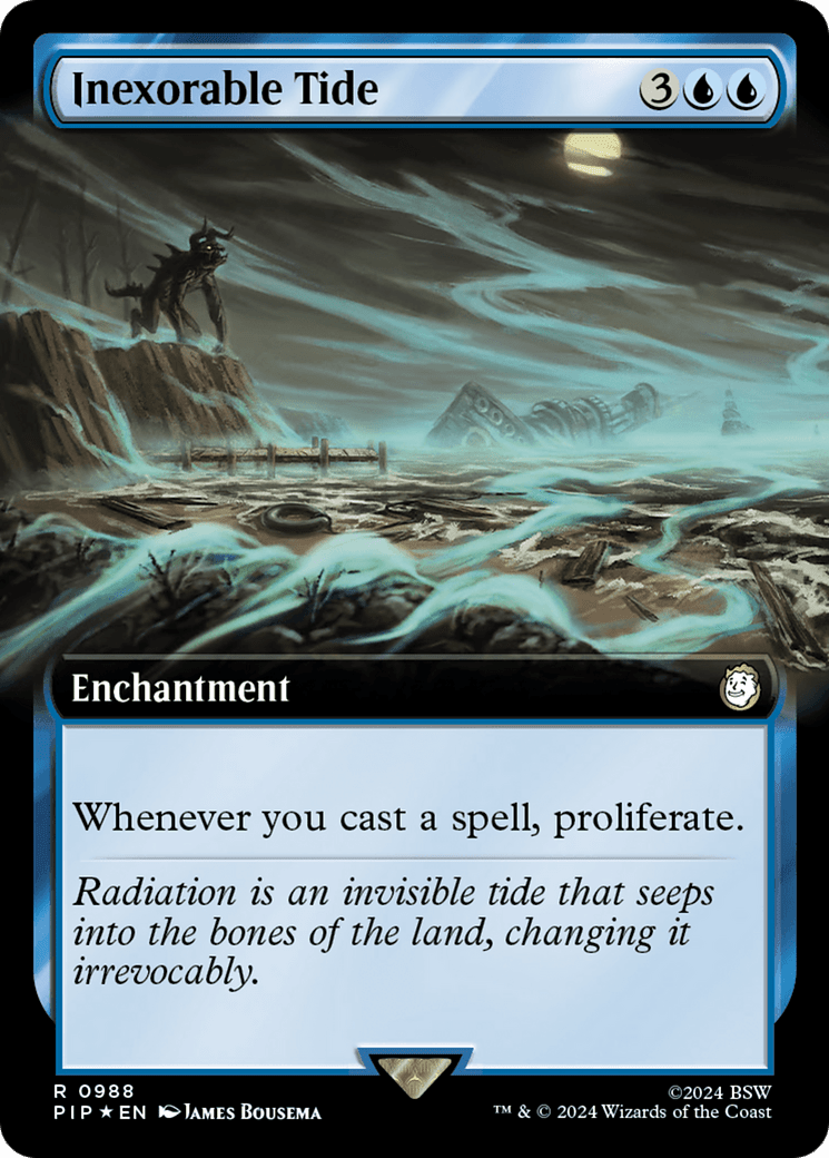 Inexorable Tide (Extended Art) (Surge Foil) [Fallout] - Card Brawlers