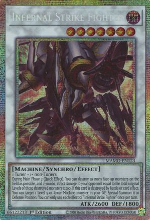 Infernal Strike Fighter (Starlight Rare) (MAMO-EN123) - Magnificent Monsters 1st Edition - Card Brawlers