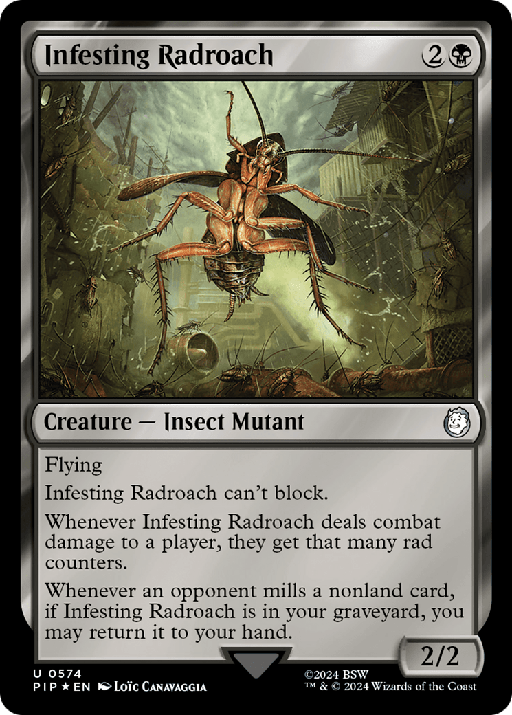Infesting Radroach (Surge Foil) [Fallout] - Card Brawlers