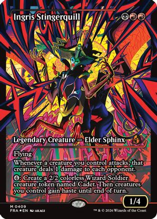 Ingris Stingerquill (Showcase) (0409) (FRA-409) - Reality Fracture Foil - Card Brawlers