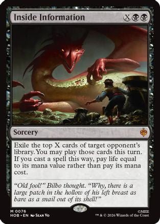 Inside Information (HOB-076) - The Hobbit Foil - Card Brawlers