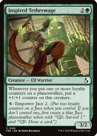 Inspired Tethermage (FRA-109) - Reality Fracture Foil - Card Brawlers