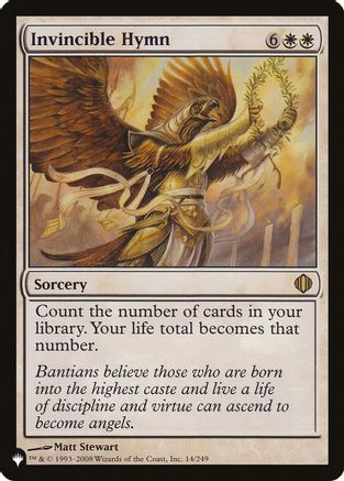 Invincible Hymn (LIST-014) - The List Reprints - Card Brawlers