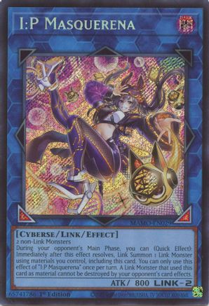 I:P Masquerena (Secret Rare) (MAMO-EN029) - Magnificent Monsters 1st Edition - Card Brawlers
