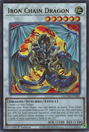 Iron Chain Dragon (MAMO-EN081) - Magnificent Monsters 1st Edition - Card Brawlers