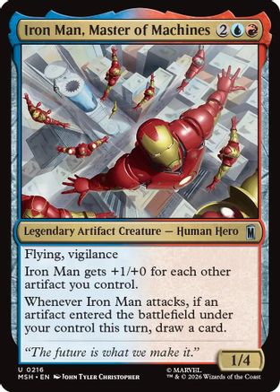 Iron Man, Master of Machines (MSH-216) - Marvel Super Heroes - Card Brawlers
