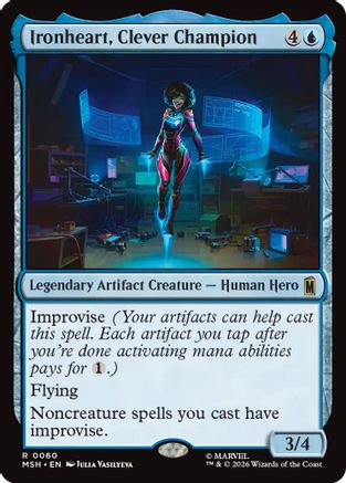 Ironheart, Clever Champion (MSH-060) - Marvel Super Heroes Foil - Card Brawlers