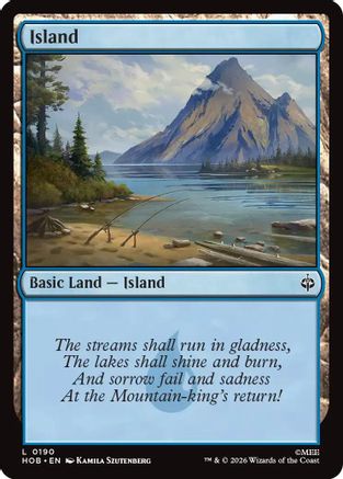 Island (0190) (HOB-190) - The Hobbit Foil - Card Brawlers