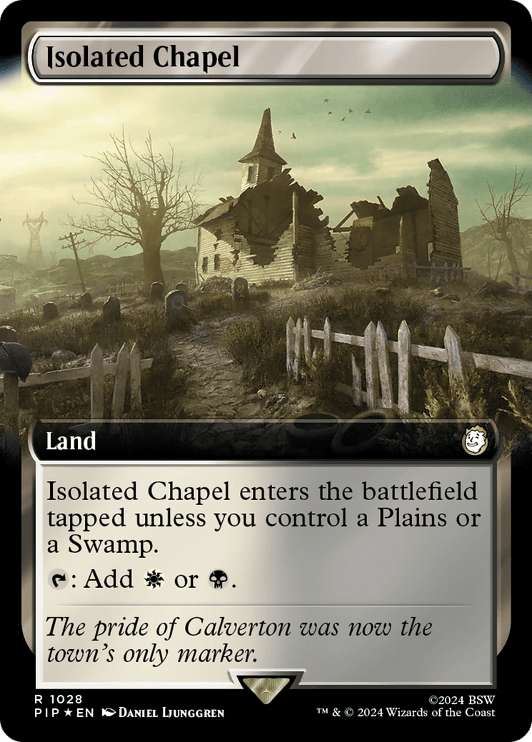 Isolated Chapel (Extended Art) (Surge Foil) [Fallout] - Card Brawlers