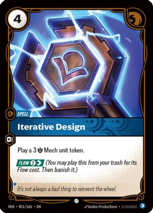 Iterative Design (051/166) - Vendetta Foil - Card Brawlers