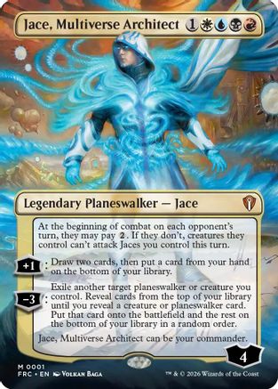 Jace, Multiverse Architect (Borderless) (FRC-001) - Commander: Reality Fracture - Card Brawlers