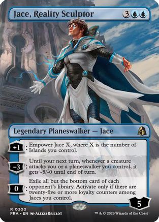 Jace, Reality Sculptor (Borderless) (FRA-300) - Reality Fracture - Card Brawlers