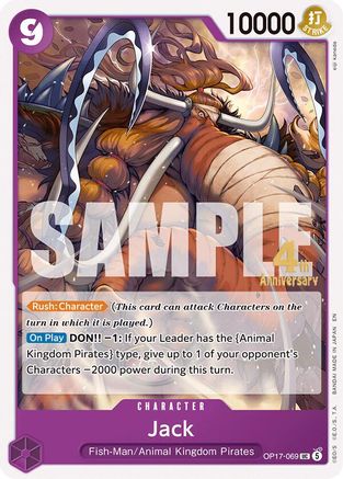 Jack (OP17-069) - The World's Strongest Warriors Release Event Cards - Card Brawlers