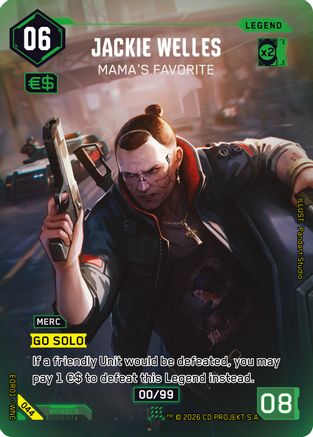 Jackie Welles - Mama's Favorite (044) - Edgerunner Open Season 1 Foil - Card Brawlers