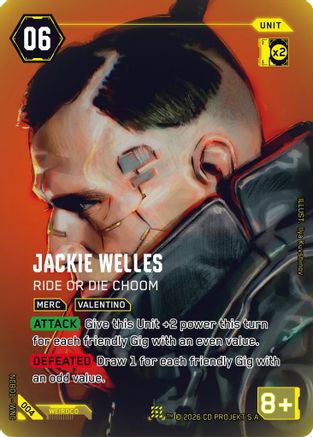 Jackie Welles - Ride or Die Choom (004) - Night City Brawl Season 1 Foil - Card Brawlers