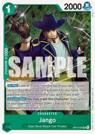Jango (OP15-026) - Adventure on Kami's Island Release Event Cards - Card Brawlers