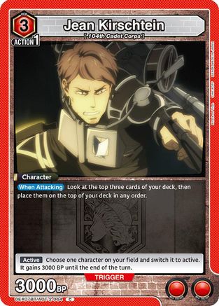 Jean Kirschtein (064) (UEX07BT/AOT-2-064) - UEX07BT Attack on Titan Vol 2 - Card Brawlers