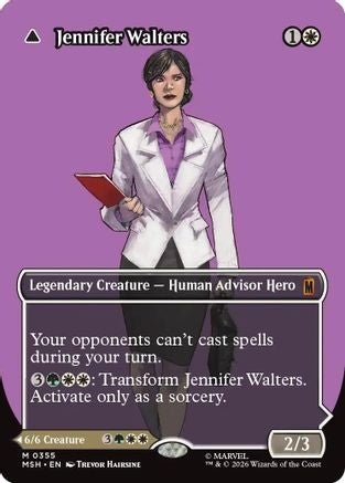 Jennifer Walters (Borderless) (0355) (MSH-355) - Marvel Super Heroes Foil - Card Brawlers