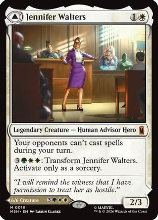 Jennifer Walters (MSH-018) - Marvel Super Heroes Foil - Card Brawlers