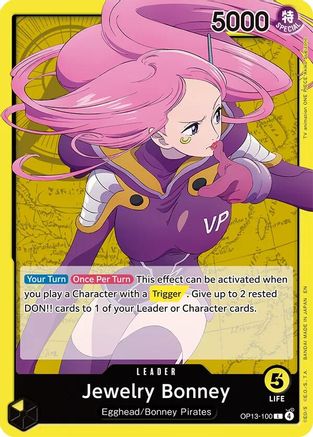 Jewelry Bonney (100) (OP13-100) - Carrying On His Will - Card Brawlers