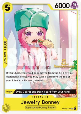Jewelry Bonney (109) (OP13-109) - Carrying On His Will: 3rd Anniversary Tournament Cards - Card Brawlers