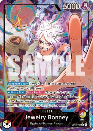 Jewelry Bonney (EB04-001) (Alternate Art) (EB04-001) - Adventure on Kami's Island Foil - Card Brawlers
