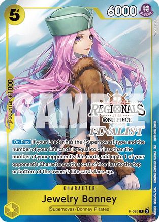 Jewelry Bonney (Offline Regional Finalist Card Set 2025 Vol.2) (P-085) - One Piece Promotion Cards Foil - Card Brawlers