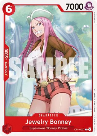 Jewelry Bonney (OP14-007) - The Azure Sea's Seven - Card Brawlers