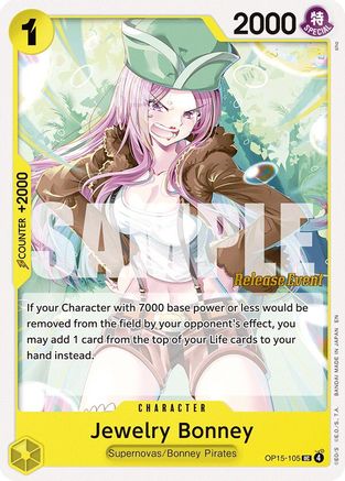 Jewelry Bonney (OP15-105) (OP15-105) - Adventure on Kami's Island Release Event Cards - Card Brawlers