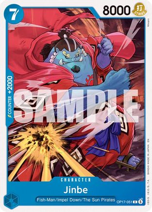 Jinbe (051) (OP17-051) - The World's Strongest Warriors - Card Brawlers