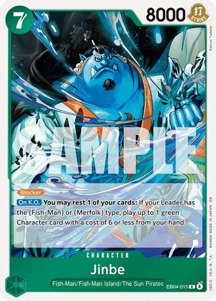 Jinbe - EB04-015 (EB04-015) - The Azure Sea's Seven Foil - Card Brawlers