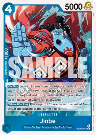 Jinbe - PRB02-007 (PRB02-007) - Premium Booster -The Best- Vol. 2 Foil - Card Brawlers
