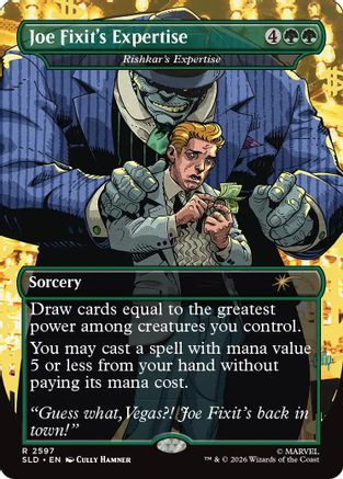 Joe Fixit's Expertise - Rishkar's Expertise (SLD-2597) - Secret Lair Drop Series Foil - Card Brawlers