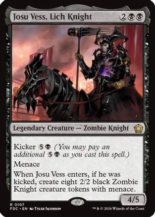Josu Vess, Lich Knight (FDC-107) - Commander: Foundations - Card Brawlers